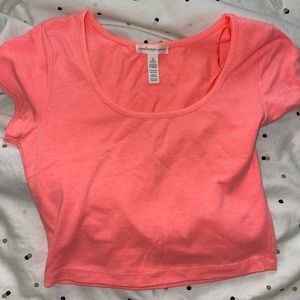 Cute bright orange crop top